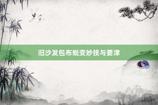旧沙发包布蜕变妙技与要津